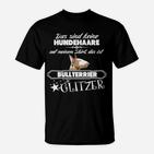 Lustiges Bullterrier Glitzer T-Shirt, Spruch-Shirt für Hundefreunde