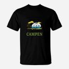 Lustiges Camping T-Shirt Einfach mal abhängen, Wohnwagen & Hängematte