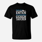 Lustiges Enten-Taucher T-Shirt – Motiv Füttern Enten, Gehen Tauchen