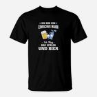 Lustiges Golf und Bier T-Shirt für Herren, Einfacher Mann Design