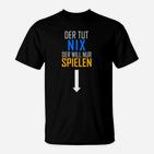 Lustiges Herren T-Shirt Der Tut Nix, Will Nur Spielen, Herrenmode