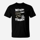 Lustiges Herren T-Shirt Gras Namen Geheim in Schwarz, Witzige Sprüche