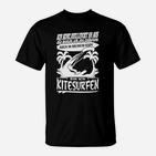 Lustiges Kitesurfen T-Shirt Im Kopf beim Kitesurfen für Wassersportfans