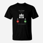 Lustiges Orgel T-Shirt Tastenmeister, Musiker Humor - Schwarz