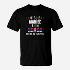 Lustiges Serben Ehepartner T-Shirt - 'Je suis mariée à un Serbe' Motiv