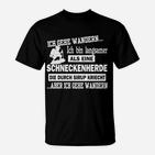 Lustiges Wander-T-Shirt Schneckenherde im Sirup, Ideal für Wanderfreunde