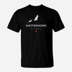 Matterhorn Schweiz Berge Bergsteigen Wandern T-Shirt