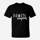 Moin Langeoog Norddeutschland T-Shirt für Herren, Grüße Design