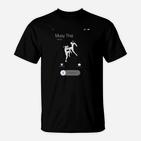 Muay Thai Kampfsport T-Shirt in Schwarz, Herren Kampfkunst Tee