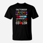 Oktober Mädchen T-Shirt, Coole Geburtstags-Design Schwarzes Tee