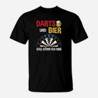 Optimized Darts und Bier Freizeit T-Shirt, Motiv 'Das gönn ich mir' für Dartspieler