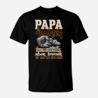 Papa und Tochter Herz an Herz Verbundenheits-T-Shirt, Einzigartiges Familien-Design