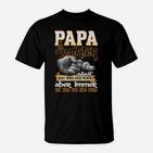 Papa und Tochter Stärke Liebe Motiv T-Shirt, Familienbindung Tee