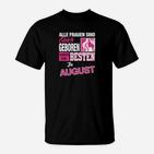 Personalisiertes Damen-Shirt für August-Geborene, exklusives Design