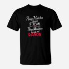 Personalisiertes Stefan & Damon T-Shirt, Serienfan Sprücheshirt