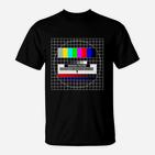 Retro TV-Testbild T-Shirt Sendepause Design für Vintage-Fans