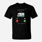 Rupfen Ein Camping-Auto- T-Shirt