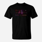 Schwarzes Fitness T-Shirt mit Neon-Text, Motivation