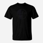 Schwarzes Herren-T-Shirt mit Drachen-Emblem, Stylische Mode