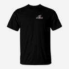 Schwarzes Kurzarm T-Shirt für Herren mit Mechaniker-Design