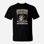 Schwarzes T-Shirt für Schlagzeuger, Ehre & Stolz Design
