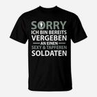 Schwarzes T-Shirt Vergeben an sexy Soldaten, Partner-Look