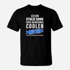 Stolzer Sohn Cool Mum T-Shirt, Statement-Design in Schwarz