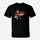 Superhelden-Action Herren T-Shirt, Comic-Stil Grafikdruck Tee