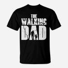 The Walking Dad T-Shirt für Herren, Schwarz mit Silhouette Design