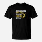 Torwart Göttlich Spruch T-Shirt, Fußballtorwart Motiv Tee