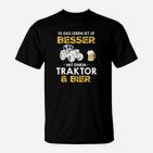 Traktor & Bier Motiv T-Shirt – Ideal für Landwirte, Bierfans