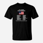 US-Army-T-Shirt mit patriotischem Flaggen- und Tournee-Design