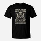 Vertrauen und Familie T-Shirt, Motivationsdesign Schwarzes Tee