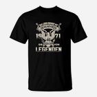 Vintage Jahrgang 1971 Legenden Shirt, Retro Geburtstags-Tee