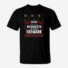 Weihnachts-T-Shirt 2020, Erstes Weihnachten mit Ehemann, Festliches Paar
