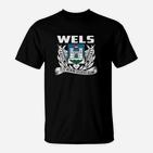 Wels Stadt Wappen T-Shirt, Flügel & Slogan Design