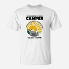 Alten Mann mit Wohnmobil - Herren T-Shirt, Camper-Motiv & Spruch