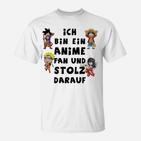 Anime-Fan Stolz T-Shirt, Charakter-Aufdruck für Otakus