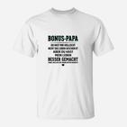 Bonus-Papa Herren T-Shirt, Liebevolle Botschaft für Stiefväter