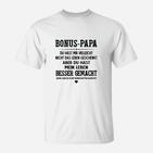 Bonus Papa T-Shirt Dankbarkeitsspruch, Lebensverbesserer Tee