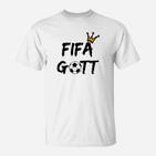FIFA Gott Fußball Krone Herren T-Shirt, Spieler Design