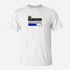 Hamburg Aufstieg Loading Grafik T-Shirt - Herrenmode Weiß