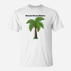Herren T-Shirt Palmenmotiv, Sommer Sonne Design