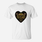 Herren-T-Shirt Weiße Liebeserklärung für Ehefrauen, Romantische Botschaft