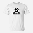 Hundemama Pfotenabdruck-Damen T-Shirt, Weiß für Hundefreundinnen