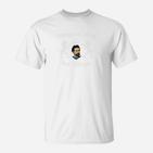Inspirierendes Zitat Herren T-Shirt mit Grafikdesign – Weiß