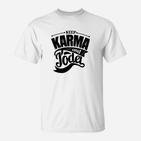 Keep Karma und Jodel Herren T-Shirt mit Weißem Grafikdruck