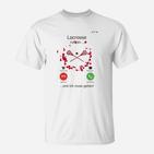 Lacrosse Ruft Thema T-Shirt, Lustiges Sportler Tee