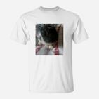 Lustiges Meerschweinchen-Design T-Shirt in Weiß, Tiermotiv Tee