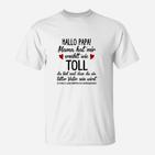 Lustiges T-Shirt zum Vatertag: Toller Papa in Spe, Witziges Design